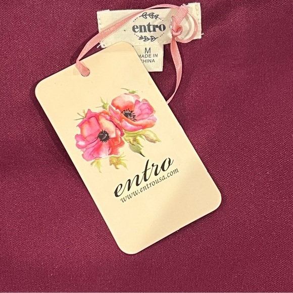 NEW WITH TAGS ENTRO LONG SLEEVED WRAP MINI DRESS - Picture 14 of 15